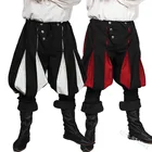 Мужские брюки-клеш, винтажные свободные штаны в средневековом стиле, для представлений, для Хэллоуина, костюм самурая