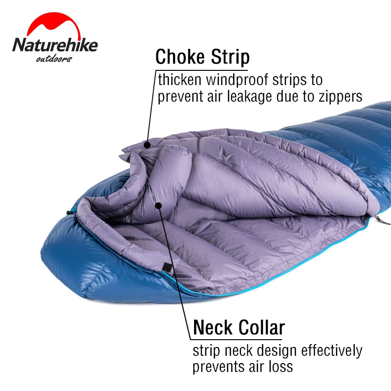 спальный мешок Naturehike пуховый зима зимний взрослый спальник туристический sleeping