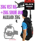 Карданный подвес для DJI Ronin, карданный подвес 10-25 кг, легкая установка с рукояткой-распылителем для DJI Ronin, 3-осевой карданный подвес, красный