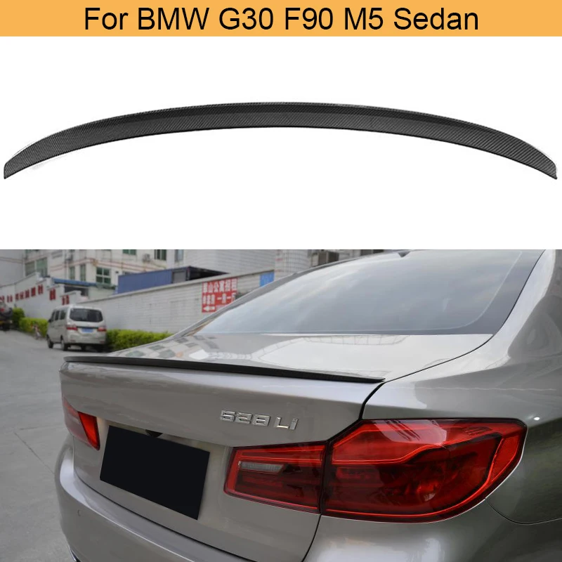 Карбоновый спойлер заднего багажника крыла для BMW 5 серия G30 F90 M5 седан 525i 528i 2017-2019