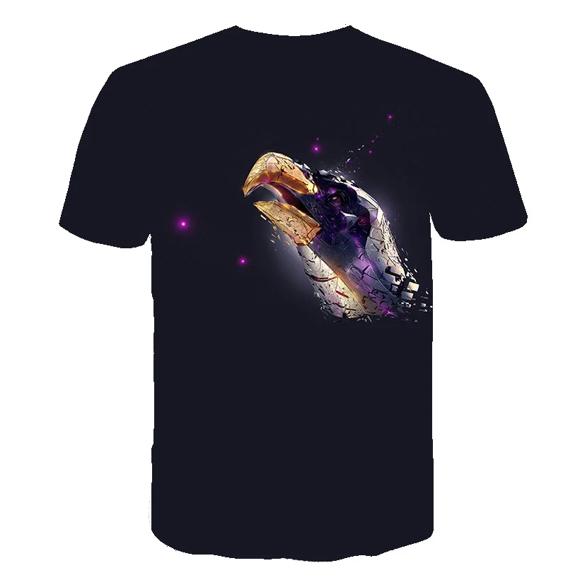 

2021 New Fashion sports breathable New 3D printing Eagle pattern T-shirt men's 3d t shirt Hip Hop Short Sleeve Casual streetwear