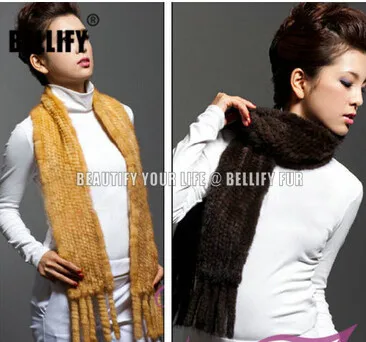 Европейский стиль знаменитостей высокая мода натуральный мех норки вязаные