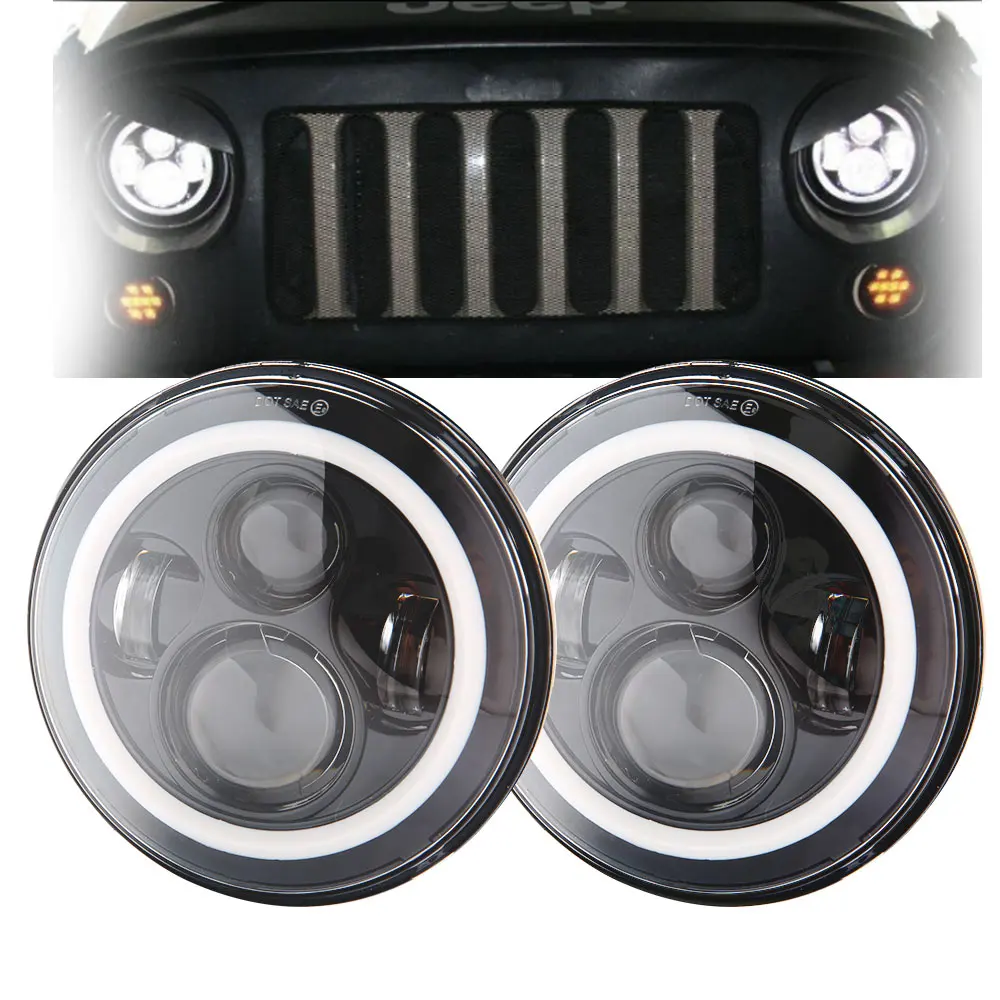 Светодиодсветильник фары дальнего света 2 шт. 7 дюймов 40 Вт 30 H4 комплект