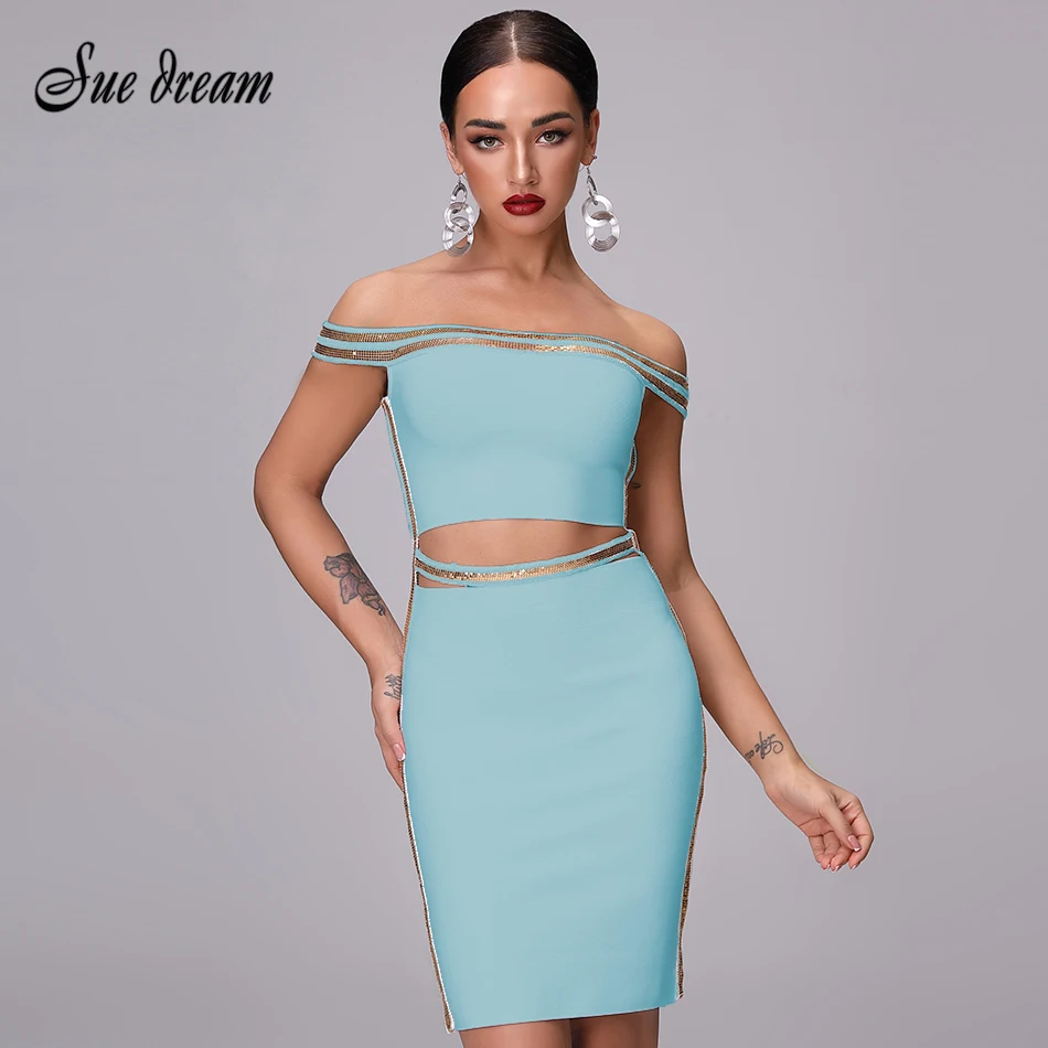 2021 Для женщин Бандажное платье Vestidos Verano летнее сексуальное с разрезом на шее