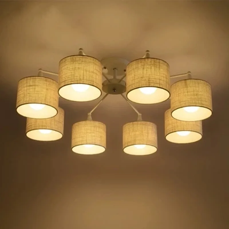 Светодиодный потолочный светильник E27 для гостиной люстра с лампами обеденные