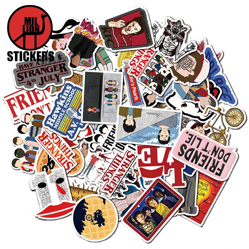 Наклейки аниме очень странные дела 25/50 шт. наклейки для детей на ноутбук