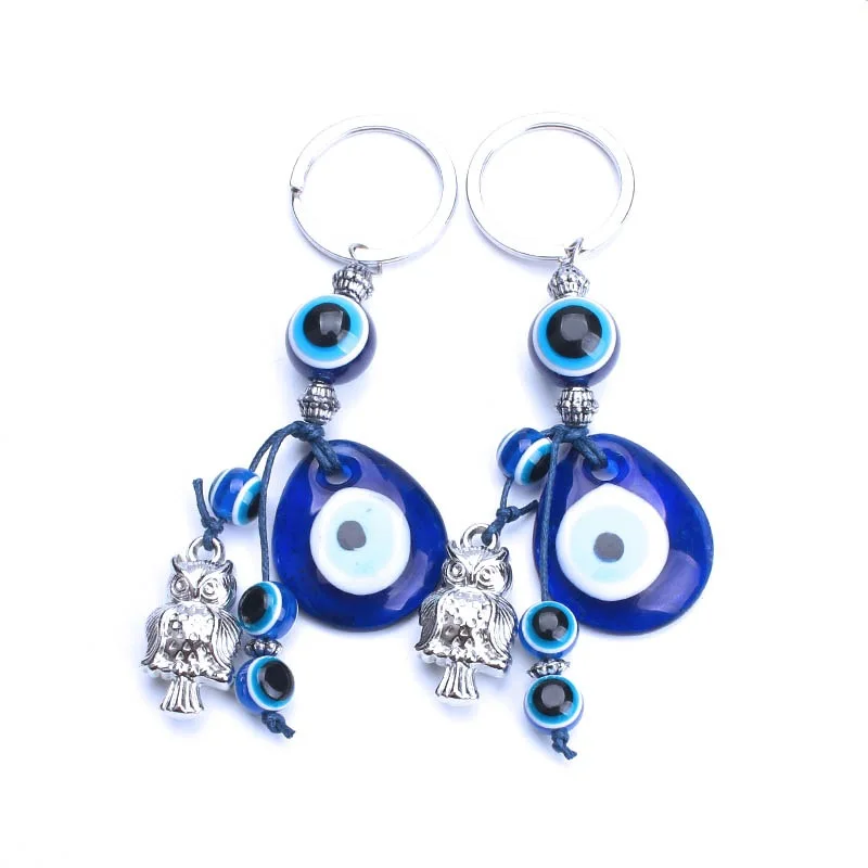 

New Evil Eyes Tortoise Animal Blue Eye Keychain Women Car Pendant Bohemian Keychains Fashion Jewelry Accessories Wholesale