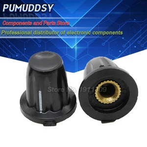 10 шт. бакелитовый потенциометр отверстие: 4 мм для WH5 WXD3-13 K17-01 потенциометра