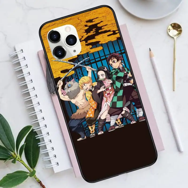 

Anime Demon Slayer Kimetsu no Yaiba Phone Case for iPhone 11 12 mini pro XS MAX 8 7 6 6S Plus X 5S SE 2020 XR
