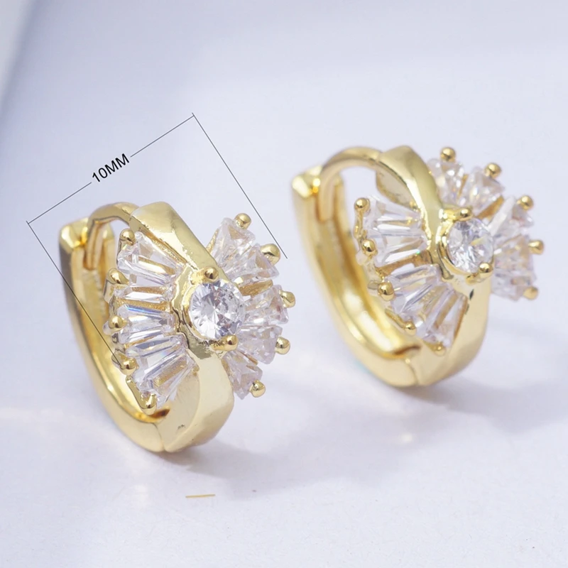 Серьги AAA CZ с кристаллами, круглые серьги-кольца для женщин и девушек, подарок, позолоченные серьги, модные аксессуары, серьги