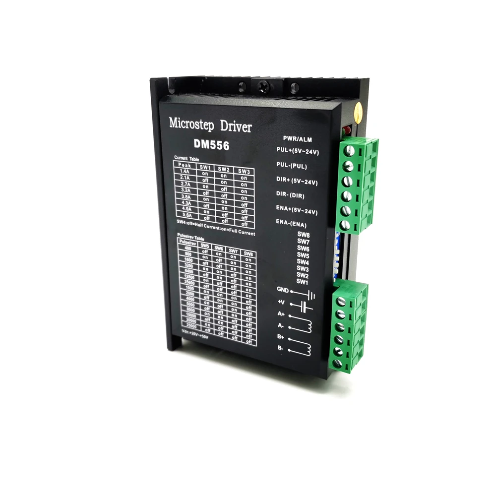 5 шт. DM556 42/57/86 мм DC Цифровой Драйвер шагового двигателя 2 фазный 24V с алюминиевой