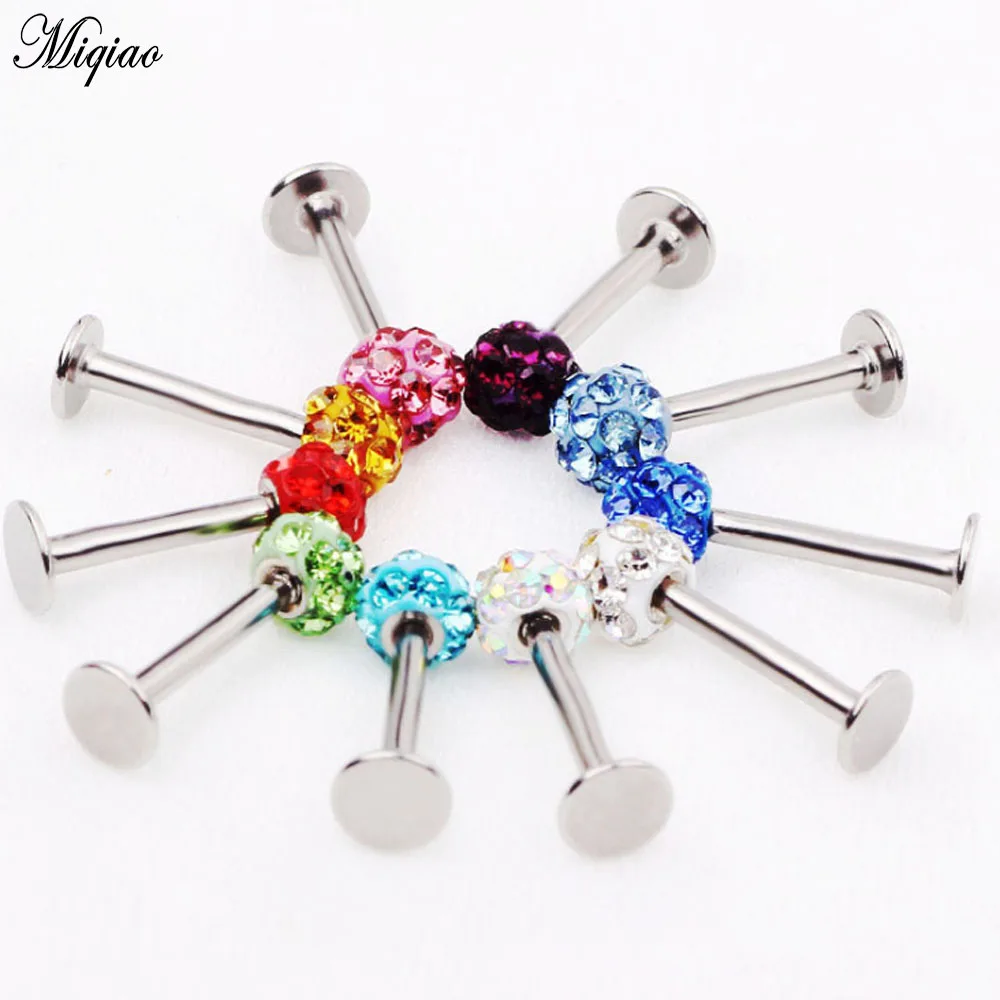 

Miqiao 2 Pcs Stainless Steel Lip Nails European and American Fashion Sexy Body Piercing Jewelry Unisex