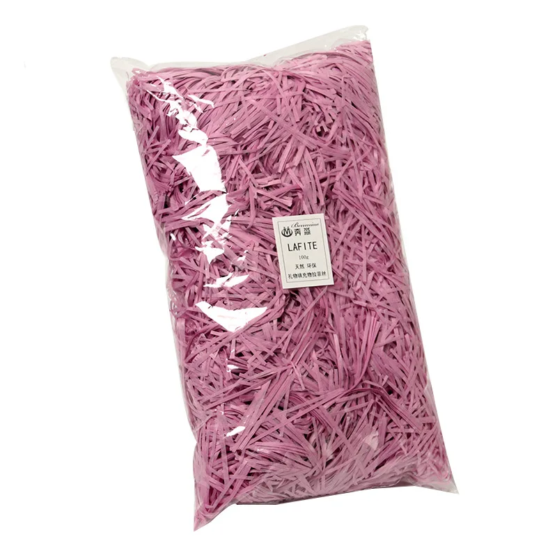 

60g Colorful Shredded Crinkle Paper Raffia Candy Boxes DIY Gift Box Filling Material Wedding Marriage Home Decoration