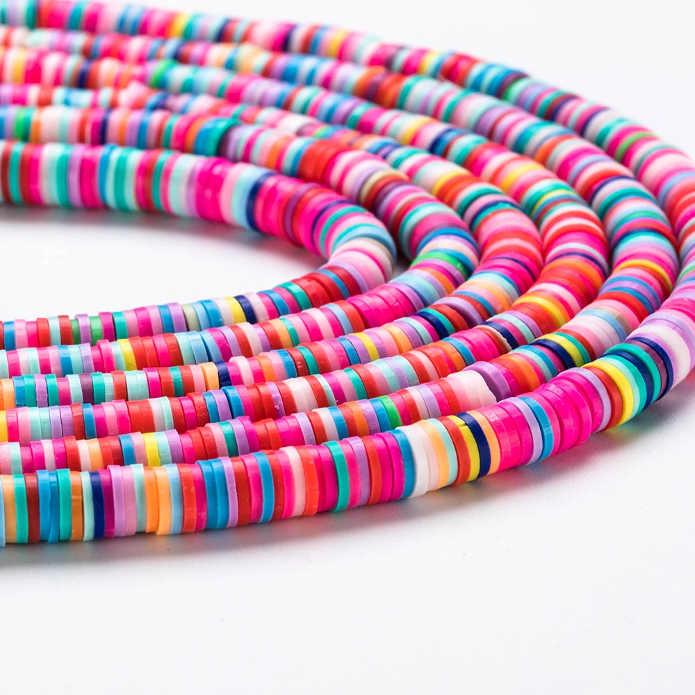 Разные цвета полимерная глина аксессуары для изготовления браслетов девочек 6 мм