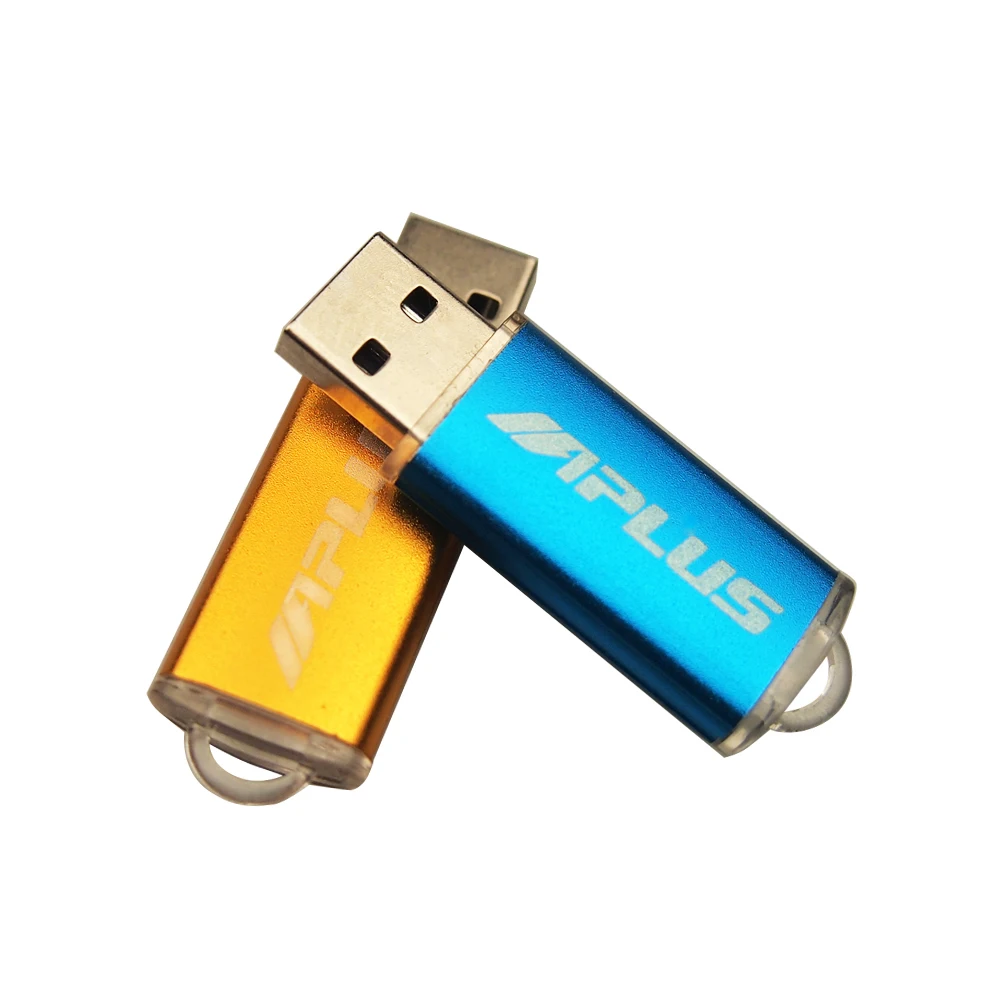 Высокоскоростной USB флеш накопитель металлический Usb 2 0 флешка 64 ГБ 32 16 8 4 Гб накопители с бесплатным