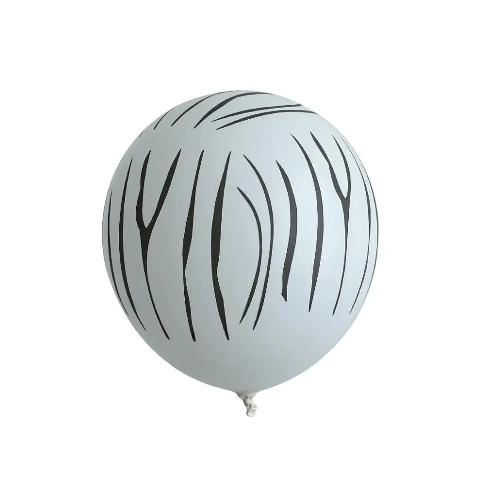 50/60 шт 12 дюймов 3 2 г воздушные шарики из латекса с животными Тигр Зебра собака