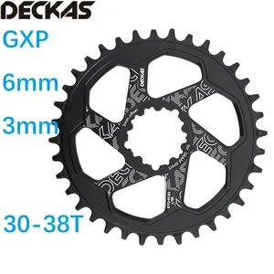 Звезда Deckas, круглая 6 мм 3 мм офсетное прямое Крепление для Sram GXP XX1 Eagle X01 X1 X0 X9 32T 34T 36 38 MTB дорожный велосипед 6 мм