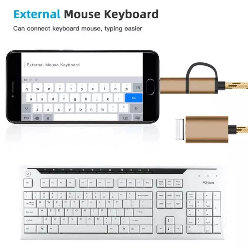 2 в 1 USB 3 0 OTG кабель Type C Micro usb для USB3.0 адаптер USB-C передачи данных Samsung Xiaomi Huawei Type-C |