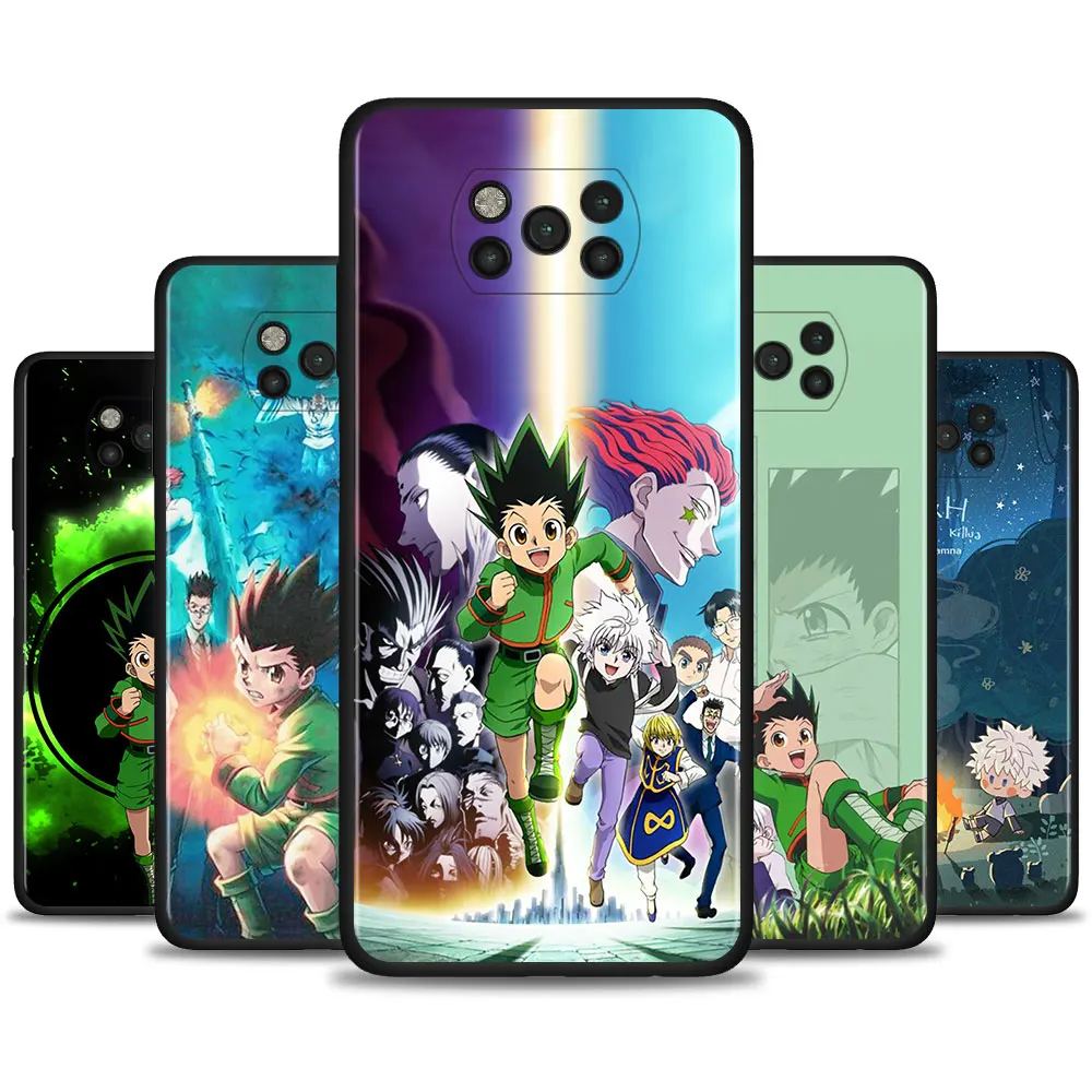 

Hunter X Hunter Case For Xiaomi Mi Poco X3 NFC X3 M3 Pro F3 GT Pocophone F1 Black TPU Soft Silicone Cover Cellphones Couqe Capa