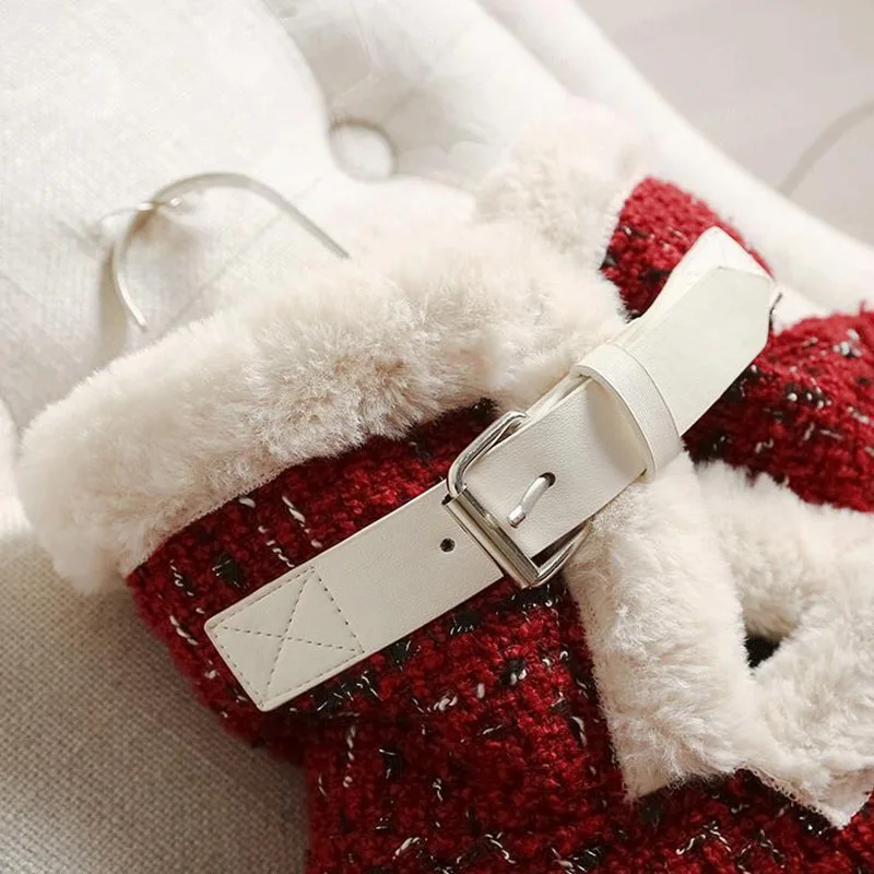 Женское твидовое зимнее пальто утепленное бархатное с длинным рукавом и молнией