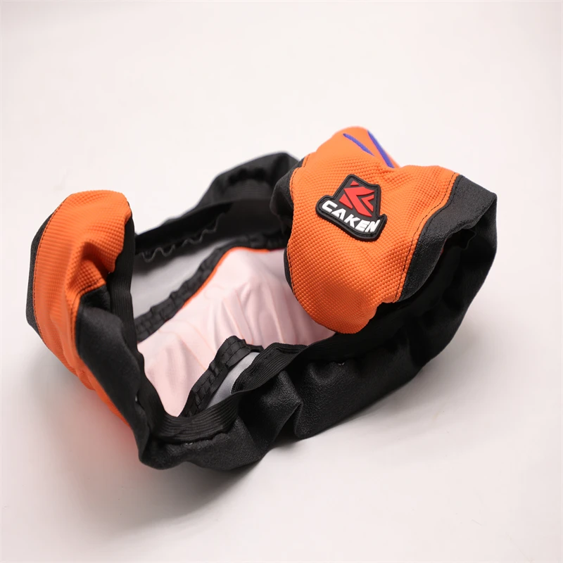 orange Stripe motorcycle leather Gripper Issue Pleated Grip seat cover for KTM SX SXF XC XCF EXC EXCF 200 250 350 450 500 125 |
