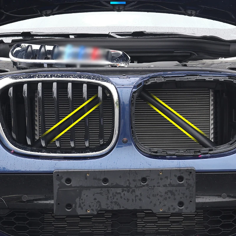 

For BMW G01 G02 X3 X4 28i 30i Racing Grill Front Grille Trim Bars Protection Styling Exterior Parts Car Decorations Stickers