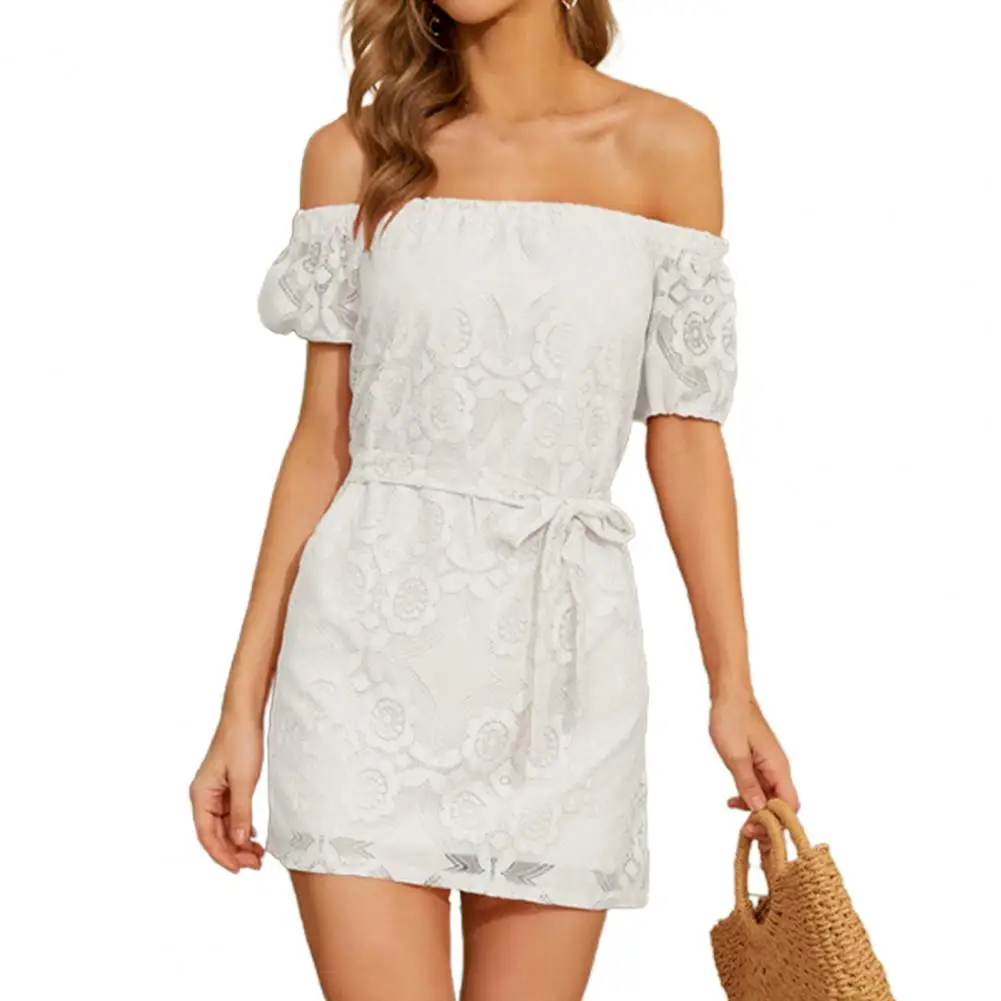 Женское шифоновое мини-платье с V-образным вырезом длинным рукавом и открытыми