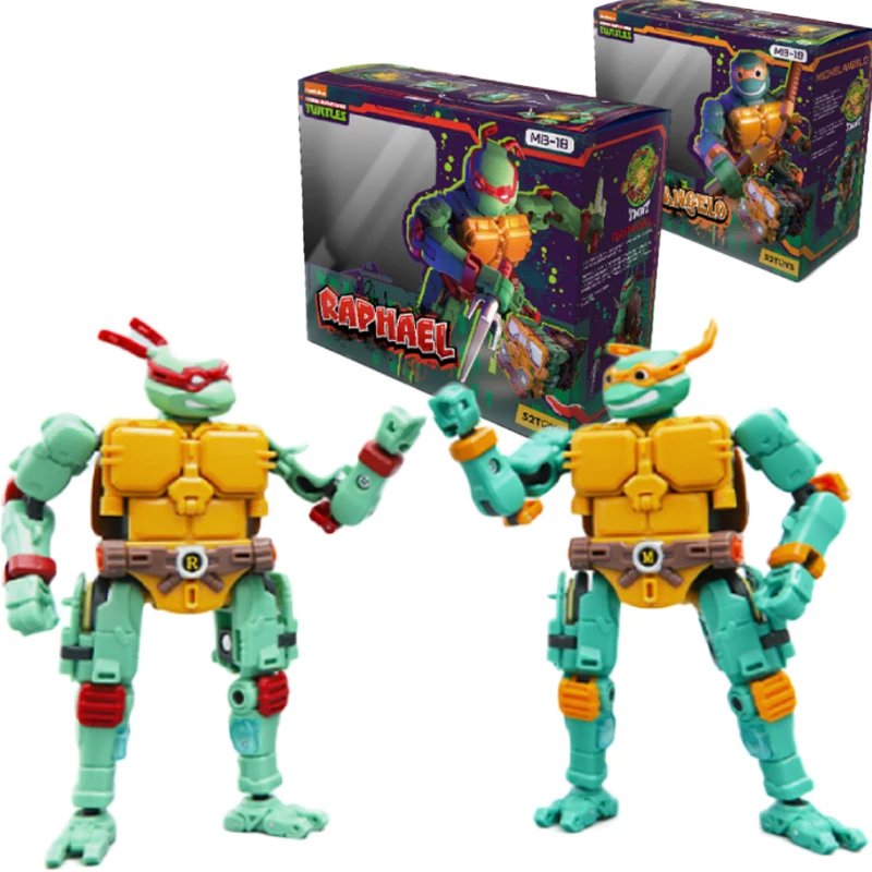 

Anime Model Kawaii Toy Series Ninja Turtle Raphael Ninja Turtle Michelangelo Tide Play Action Model Figure Boy Birthday Toy Gift