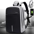 Мужской Дорожный рюкзак для ноутбука с защитой от кражи и USB-портом