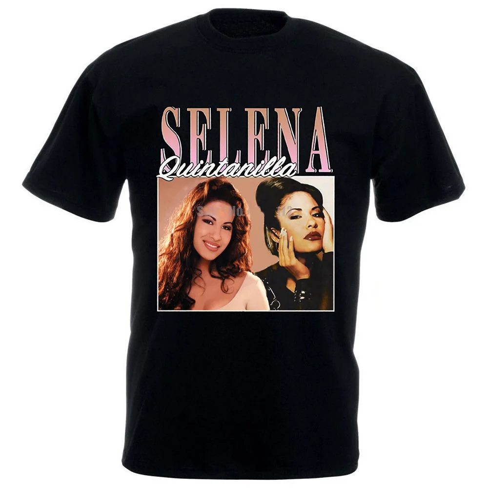 

Selena Quintanilla Vintage 90S T Shirt Custom Printed 100% Cotton T-shirts Black Size S 3Xl