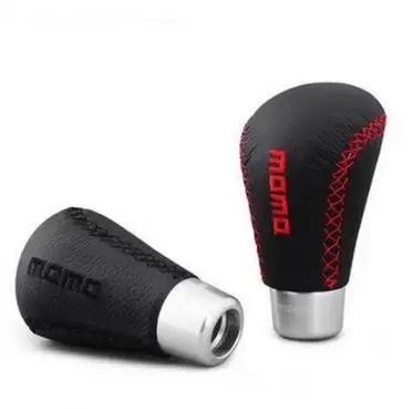 Ручка переключения рулевого механизма автомобиля кожаный рычаг красная палка