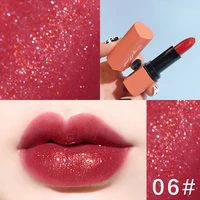 love heart tube shaped lip gloss matte velvet lipstick long lasting non stick cup lip glaze glitter makeup cosmetics tslm1