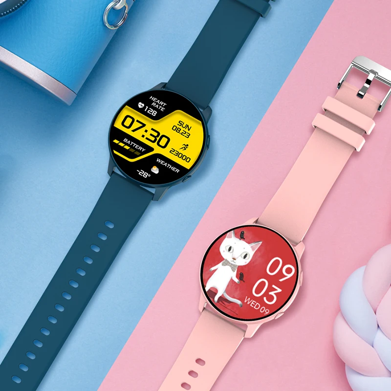 

WristFun Fitness Tracker Smart Watch Man Woman IP68 Waterproof Heart Rate Tracking Round Screen Smartwatch for Android IOS