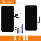 Tianma OLED OEM для iPhone X XR, ЖК-дисплей, сенсорный экран с дигитайзером, запасные части в сборе, черный