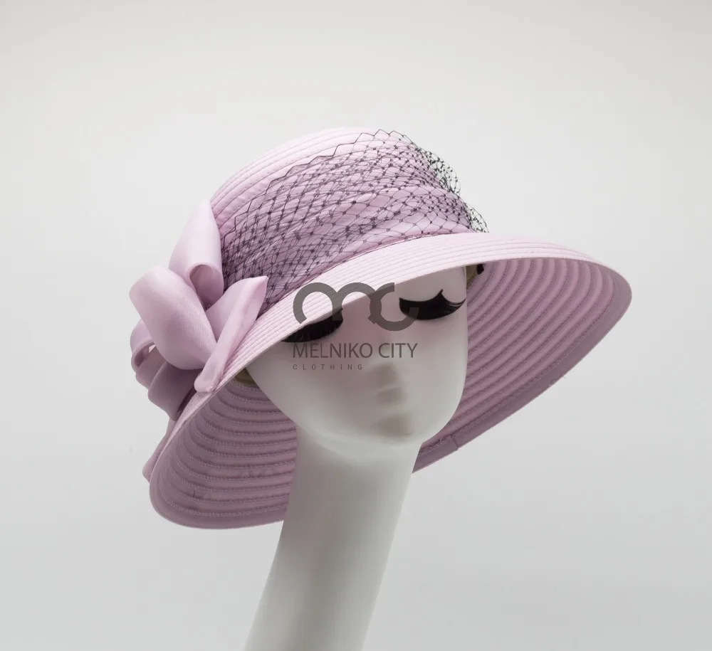 

Women's Anna Summer Wedding Church Silk Elegant Sun Kentucky Derby Handmade Special event Festival Racing course hat
