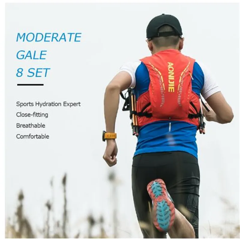 AONIJIE 8L уличные сумки походный рюкзак жилет профессиональный для марафона бега