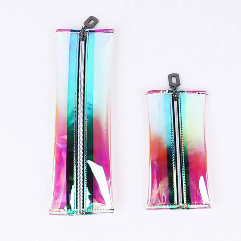 

Makeup Bags Laser Transparent Make Up Pouch Travel Cosmetic Bag Waterproof Organizer Bag Zipper Pencil Bag Handbag Wash Toiletry