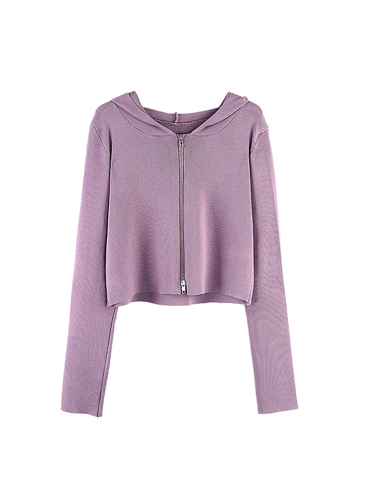 Белый вязаный кардиган пальто женский новый дизайн на весну и осень тонкий