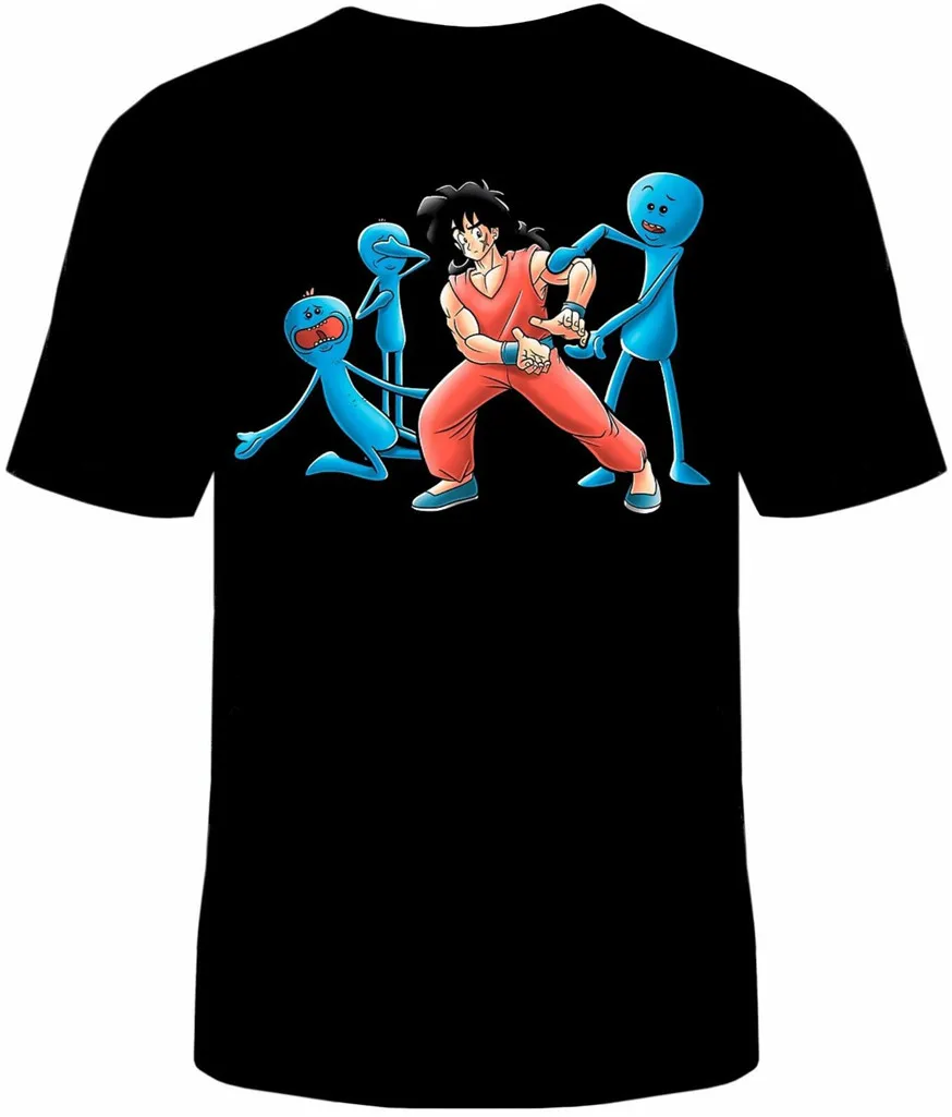 Mr. Meeseeks Dragon Ball Z забавная ТВ футболка унисекс Yamcha 2Xl 3Xl 4Xl 5Xl футболка|Мужские