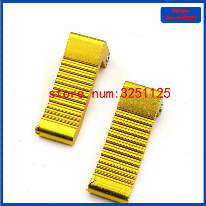 

12mm gold Foot Pegs CNC Footrests Footpegs Foot Rests For Mini moto 2-stroke 43cc 47cc 49cc Racing Pocket Bike Cag NEW