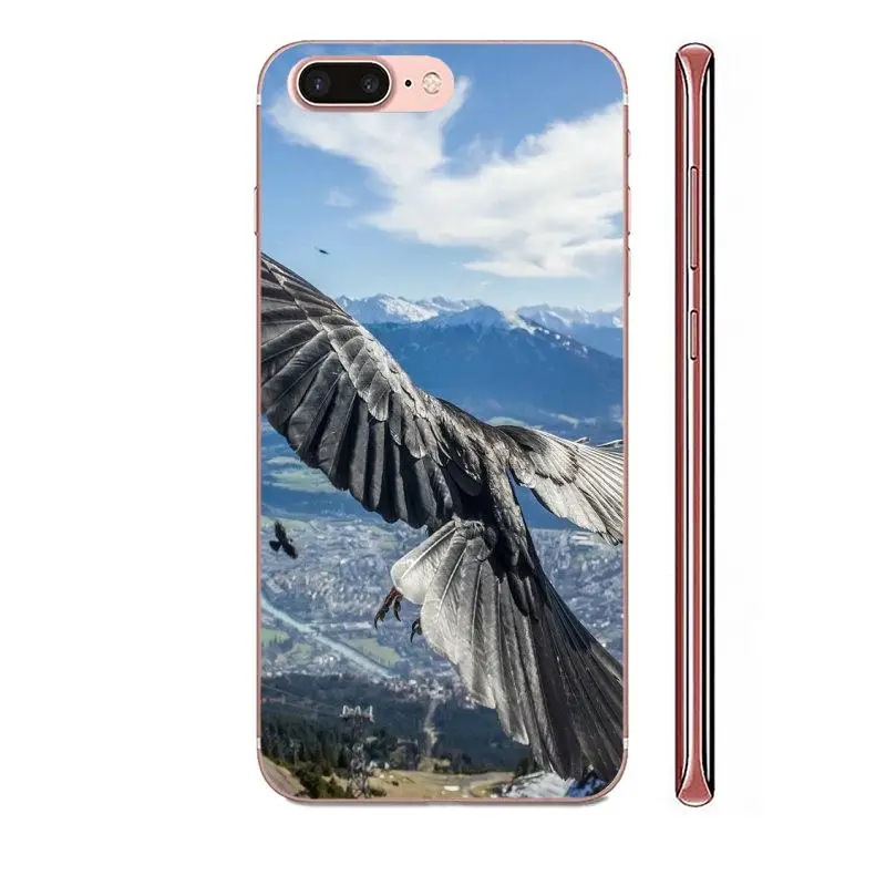 Мягкий чехол для Sony Xperia Z Z1 Z2 Z3 Z4 Z5 compact Mini M2 M4 M5 T3 E3 E5 XA XA1 XZ Premium Animal Bird Black Crow |