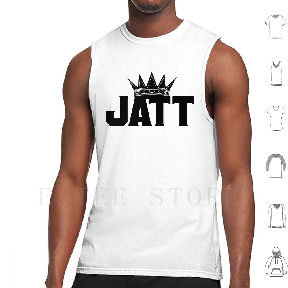 

Jatt Tank Tops Vest Cotton Jatt Singh Desi Indian King Tiger Lion