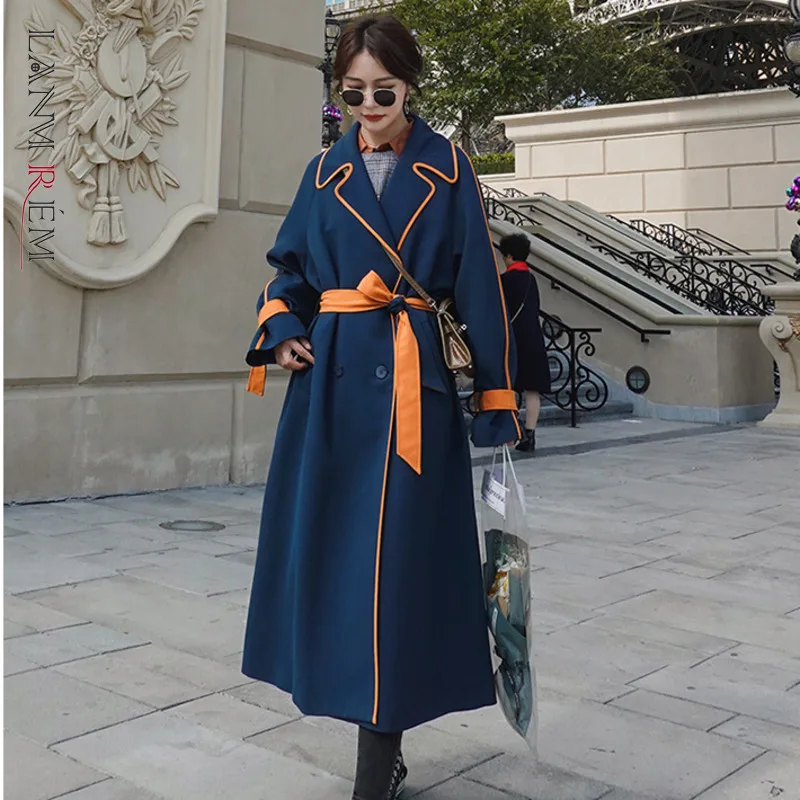 LANMREM 2021 осень во французском стиле однотонный цвет на шнуровке отложным