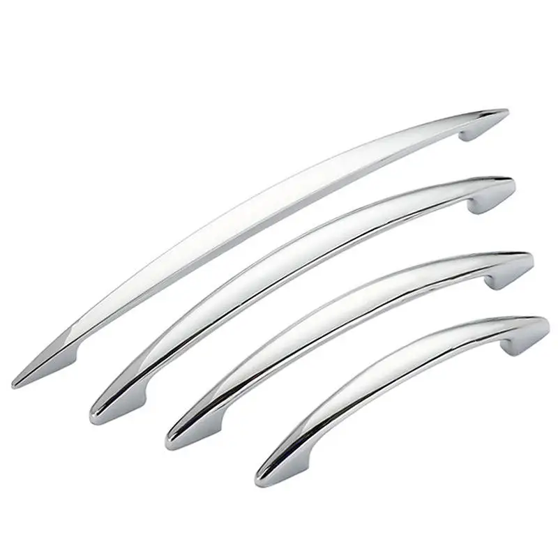 

Modern Simple Chrome Cabinet Door Handles Drawer Knobs Kitchen Cupboard Wardrobe Door Pulls Fashion Furniture Hardware