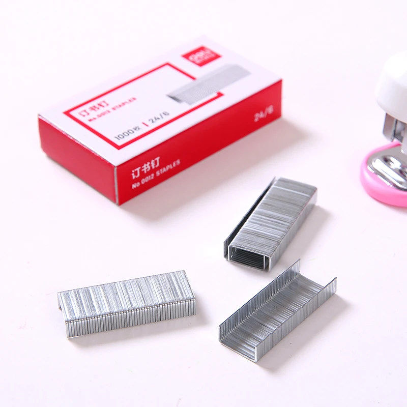 1000 шт 12 #24/6 металлические скобы гвозди для переплетения книг степлер Прошитые