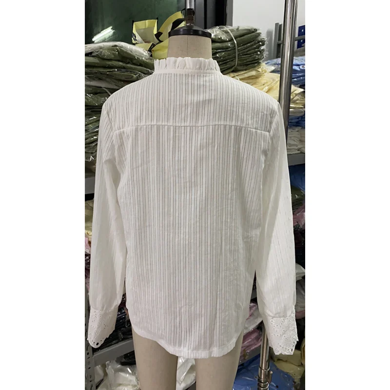 

WEPBEL Women Sexy Lace Patchwork Shirt Top Ladies Summer Long Sleeve Turtleneck Hollow Out T-shirt Blouse