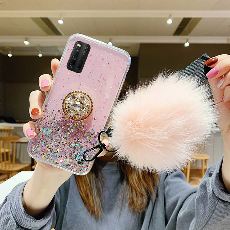 

Glitter Bling Phone Case For Vivo V17 Neo Y7S Y5S U3 U20 Z1x Z5X Z6 Y79 Y75 Y83 Y85 Y91 Y93 Y17 Y15 Y12 Y3 S1 Y19 2019 Soft Case