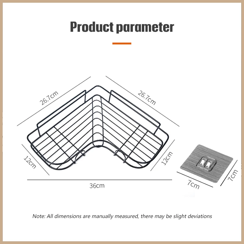 Настенная угловая рама для ванной комнаты душевая полка держатель хранения