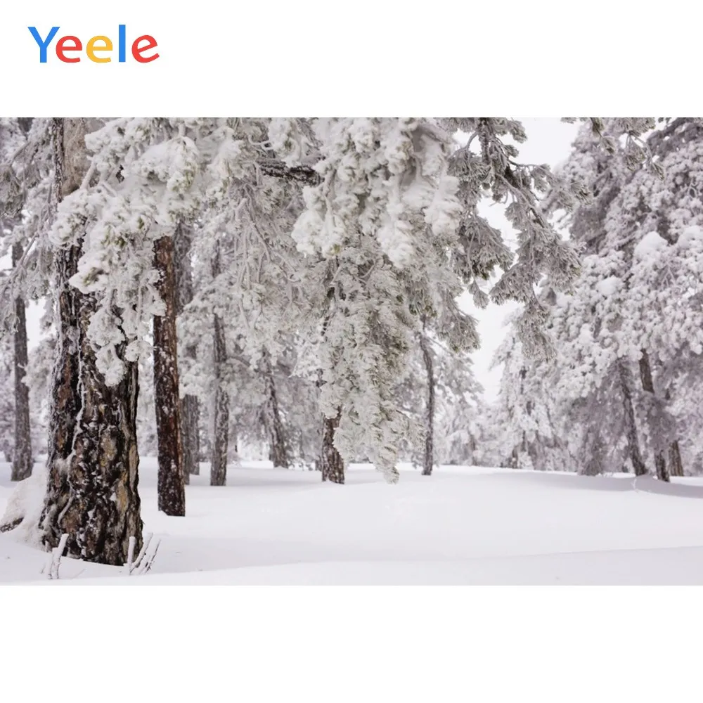 NBK03695 Yeele зимние фоны для фотосъемки боке Снежный лес Солнечный свет персонализированные фоны для фотостудии - Цвет: NBK03695