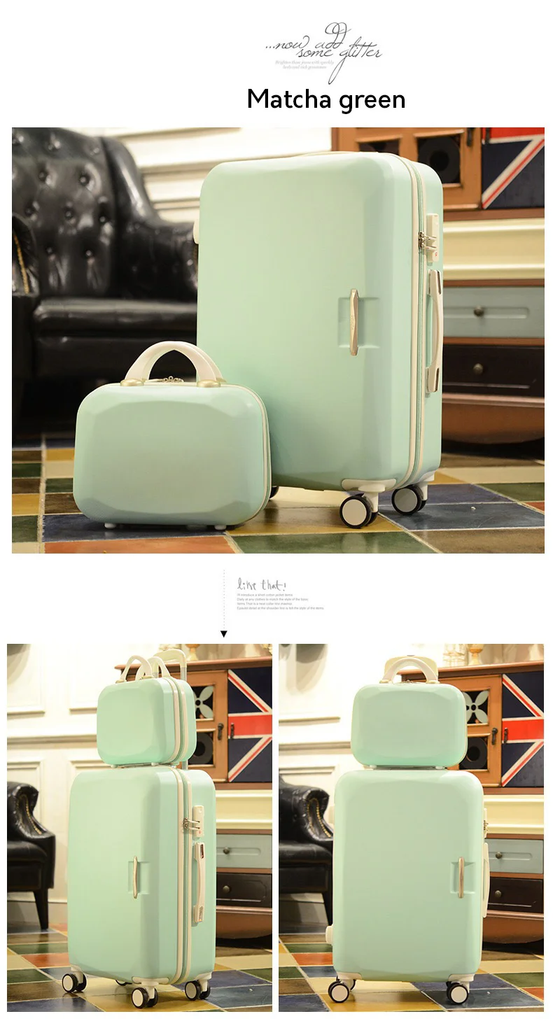 2" 22" 2" 26" дюймов модный чемодан на колесах и дорожные сумки valise cabine valiz koffer чемодан maletas сумка на колесах